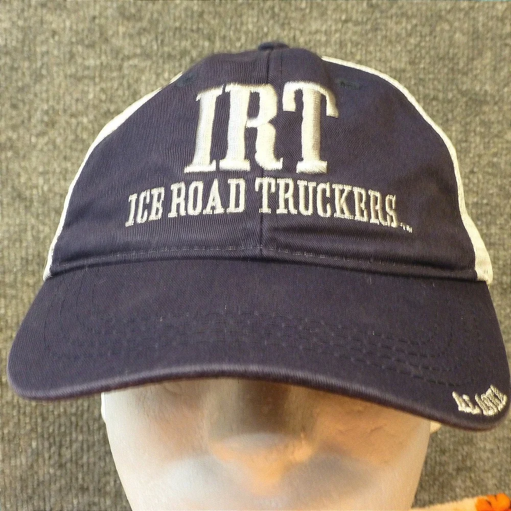 Ice Road Truckers IRT Alaska History Channel Mesh Trucker Hat Navy Blue White
